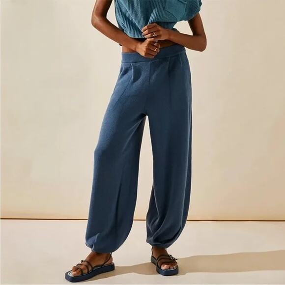 Free People Freya Sweater Pants Barrel Balloon Tapered Wide Leg Pant - Picture 1 of 9